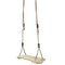 Playberg Wooden Tree Swing For Kids And Adults Adjustable Rope 17.5" Natural Wood